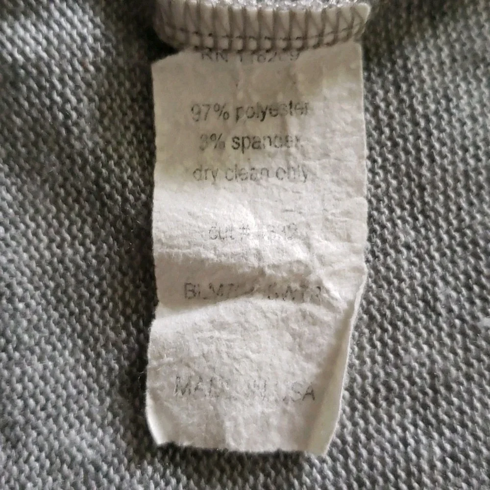 Y2K Sweater Dress Gray S Lightweight Layering Sexy‎ Scoop Neck Whimsigoth Grunge